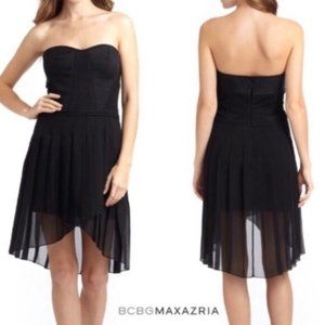 BBCBCMaxAzria APRIL HIGH LOW DRESS - BLACK